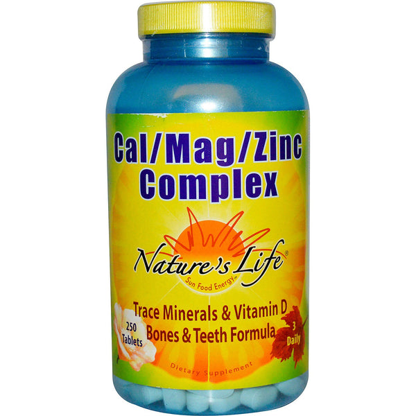Nature's Life, Cal / Mag / Zinc Complex, 250 Tablets - The Supplement Shop