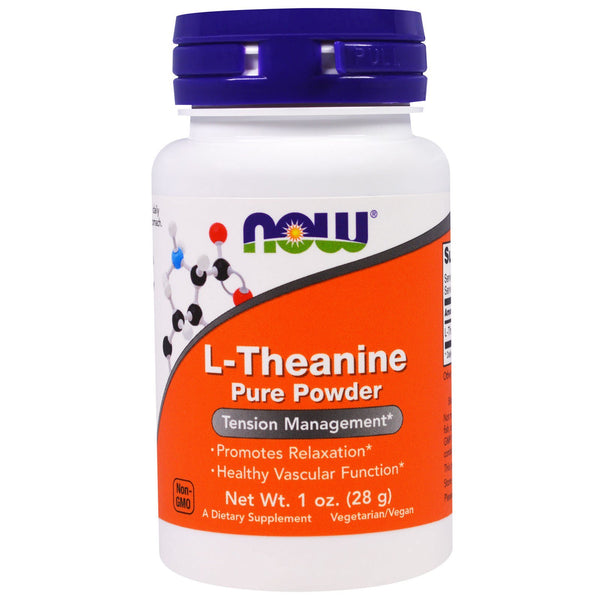 Now Foods, L-Theanine Pure Powder, 1 oz (28 g) - The Supplement Shop