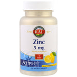 KAL, Zinc, Sweet Lemon, 5 mg , 60 Micro Tablets - The Supplement Shop