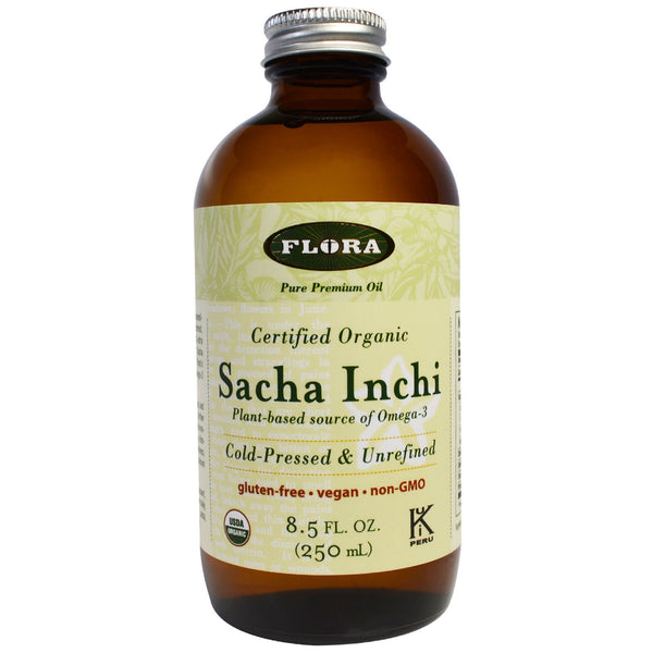 Flora, Organic Sacha Inchi, Pure Premium Oil, 8.5 fl oz (250 ml) - The Supplement Shop