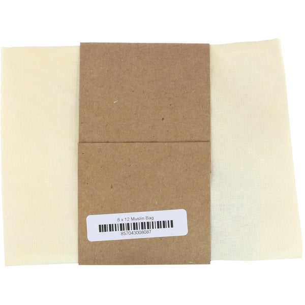 Wowe, Certified Organic Cotton Muslin Bag, 1 Bag, 8 in x 12 in - The Supplement Shop