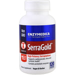 Enzymedica, SerraGold, High Potency Serrapeptase, 120 Capsules - The Supplement Shop