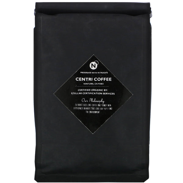 Cafe Altura, Organic Centri Coffee, One Black, Espresso, Whole Bean, Chocolate + Fruit Jam, 12 oz (340 g) - The Supplement Shop