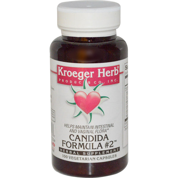 Kroeger Herb Co, Candida Formula #2, 100 Vegetarian Capsules - The Supplement Shop