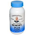 Christopher's Original Formulas, Memory Plus Formula, 450 mg, 100 Vegetarian Caps - The Supplement Shop