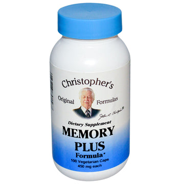 Christopher's Original Formulas, Memory Plus Formula, 450 mg, 100 Vegetarian Caps