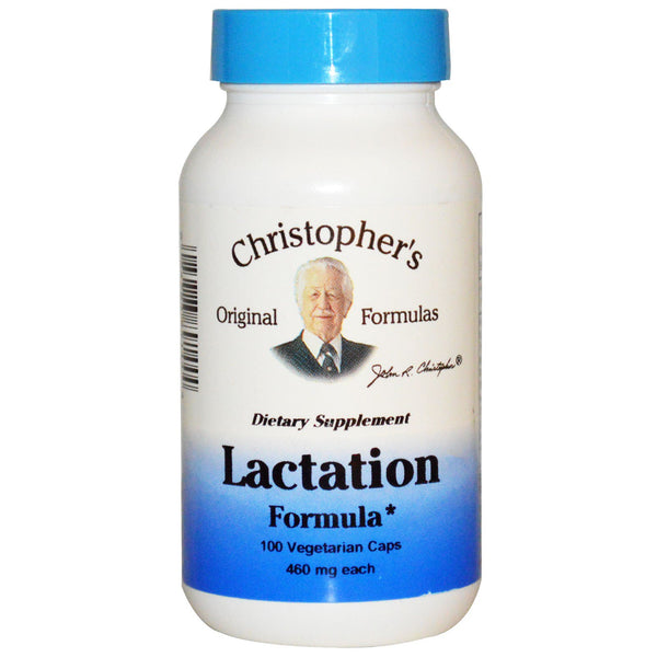 Christopher's Original Formulas, Lactation Formula, 460 mg, 100 Vegetarian Caps - The Supplement Shop