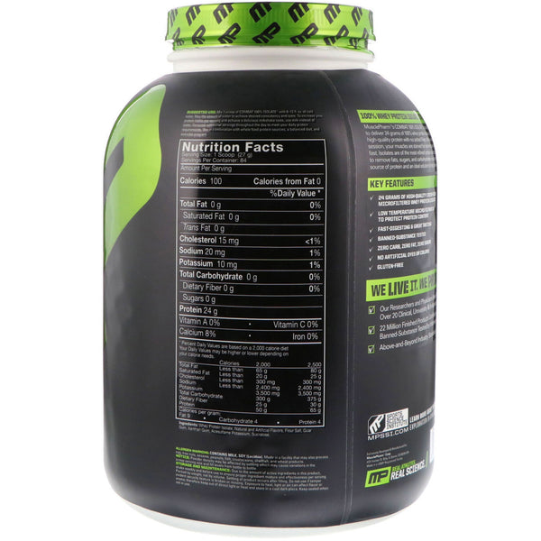 MusclePharm, Combat 100% Isolate Protein, Vanilla, 5 lb (2268 g) - The Supplement Shop