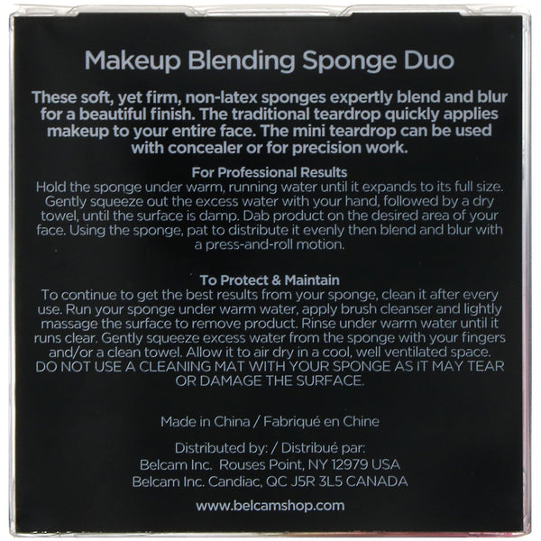 Denco, Makeup Blending Sponge Duo - The Supplement Shop