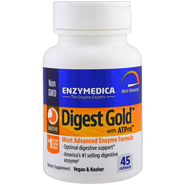 Enzymedica, Digest Gold with ATPro, 45 Capsules - The Supplement Shop
