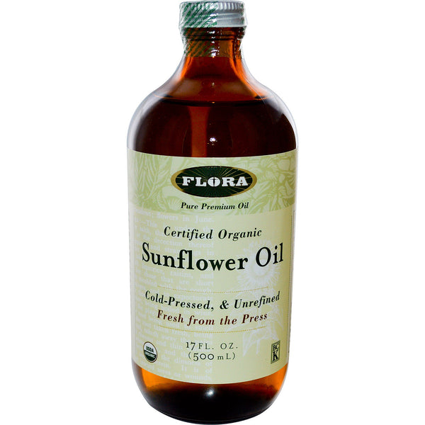 Flora, Certified Organic Sunflower Oil, 17 fl oz (500 ml) - The Supplement Shop