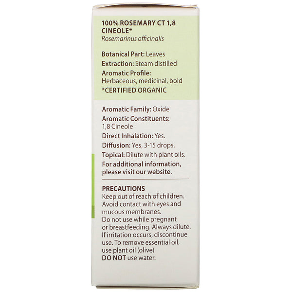 Pranarom, Essential Oil, Rosemary ct 1,8 Cineole, .17 fl oz (5 ml) - The Supplement Shop
