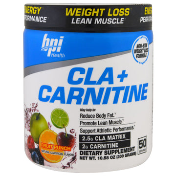 BPI Sports, CLA + Carnitine, Fruit Punch, 10.58 oz (300 g)