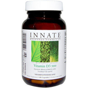 Innate Response Formulas, Vitamin D3, 5,000 IU, 60 Capsules