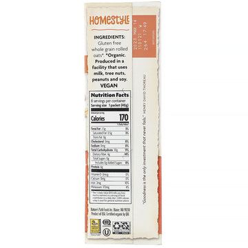 Nature's Path, Organic Instant Oatmeal, Homestyle,  8 Packets, 11.3 oz (320 g)