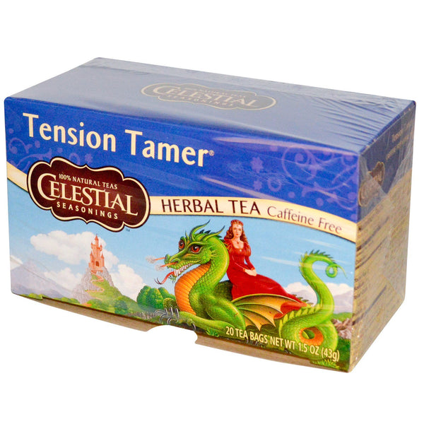 Celestial Seasonings, Herbal Tea, Tension Tamer, Caffeine Free, 20 Tea Bags, 1.5 oz (43 g) - The Supplement Shop