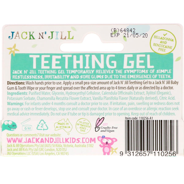 Jack n' Jill, Teething Gel, 4+ Months, Vanilla, 0.5 oz (15 g) - The Supplement Shop