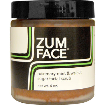 Indigo Wild, Zum Face, Rosemary-Mint & Walnut Sugar Facial Scrub, 4 oz