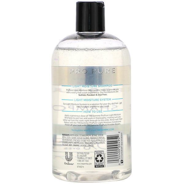 Tresemme, Pro Pure, Light Moisture Shampoo, 16 fl oz (473 ml) - The Supplement Shop