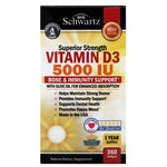 BioSchwartz, Superior Strength Vitamin D3, 5,000 IU, 360 Softgels - The Supplement Shop