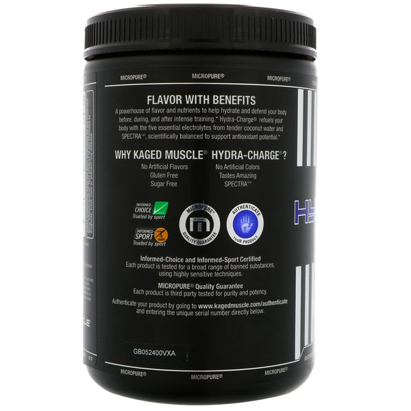 Kaged Muscle, Hydra-Charge, Apple Limeade, 10.16 oz (288 g)