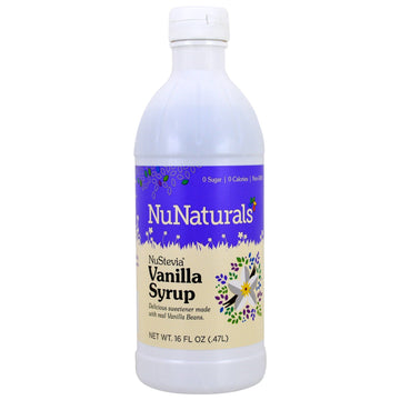 NuNaturals, NuStevia, Vanilla Syrup, 16 fl oz (47 l)