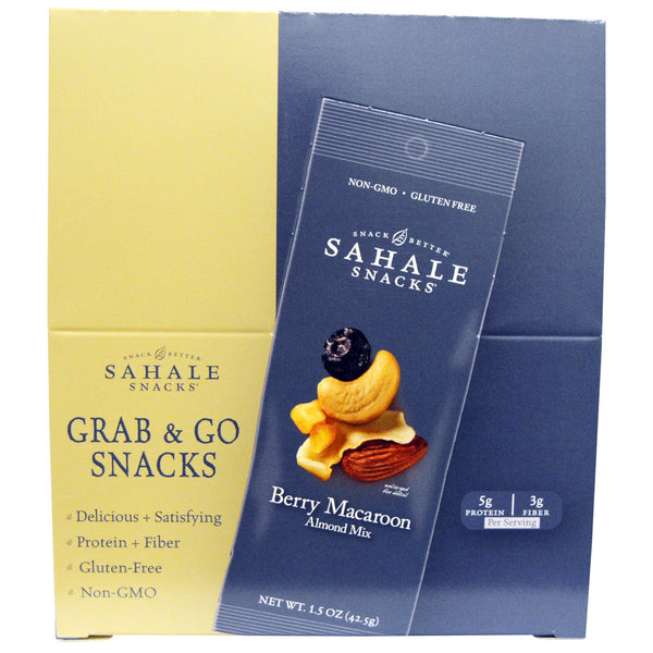 Sahale Snacks, Berry Macaroon Almond Mix, 9 Packs, 1.5 oz (42.5 g) Each - The Supplement Shop
