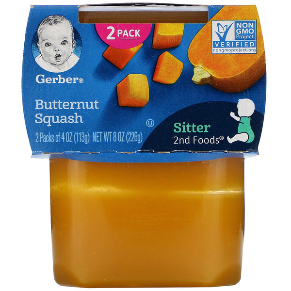 Gerber, Butternut Squash, 2 Packs, 4 oz (113 g) Each - The Supplement Shop