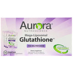 Aurora Nutrascience, Mega-Liposomal Glutathione, 750 mg, 32 Single-Serve Liquid Packets, 0.5 fl oz (15 ml) Each - The Supplement Shop