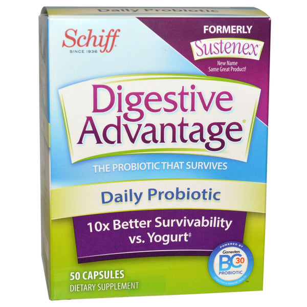 Schiff, Digestive Advantage, Daily Probiotic, 50 Capsules - The Supplement Shop