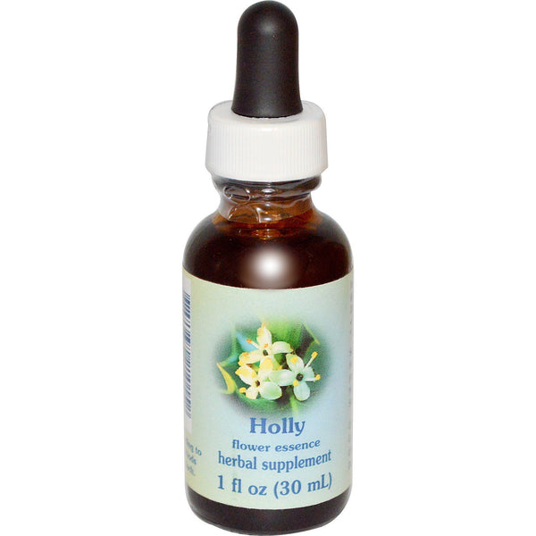 Flower Essence Services, Healing Herbs, Holly, Flower Essence, 1 fl oz (30 ml) - The Supplement Shop