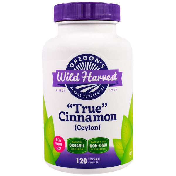 Oregon's Wild Harvest, "True" Cinnamon (Ceylon), 120 Vegetarian Capsules - The Supplement Shop