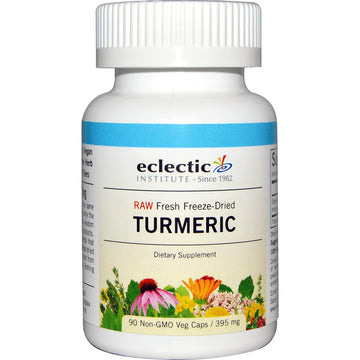 Eclectic Institute, Turmeric, 395 mg, 90 Non-GMO Veg Caps