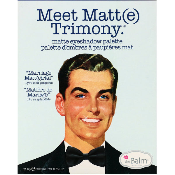 theBalm Cosmetics, Meet Matte Trimony, Matte Eyeshadow Palette, Marriage Matt(e)rial, 0.756 oz (21.6 g) - The Supplement Shop