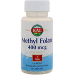 KAL, Methyl Folate, 400 mcg, 90 Tablets - The Supplement Shop