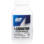 GAT, L-Carnitine, Amino Acid, Free Form, 60 Vegetable Capsules - The Supplement Shop