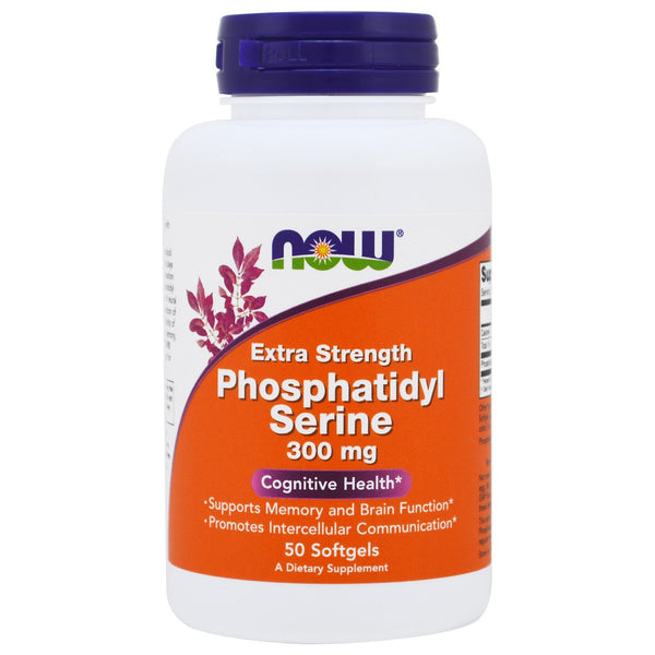 Now Foods, Extra Strength Phosphatidyl Serine, 300 mg, 50 Softgels - The Supplement Shop