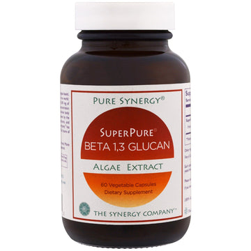 Sale The Synergy Company, SuperPure, Beta 1,3 Glucan, Algae Extract , 60 Veggie Caps