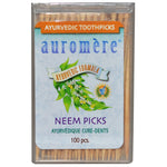 Auromere, Ayurvedic Toothpicks, Neem Picks, 100 Pieces - The Supplement Shop