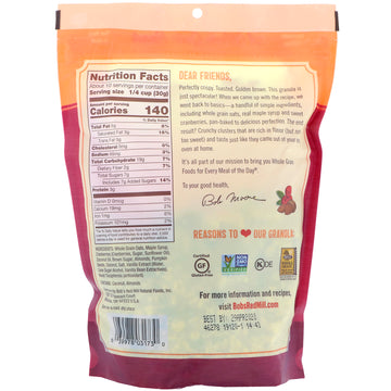Bob's Red Mill, Homestyle Granola, Cranberry Almond, 11 oz (312 g)