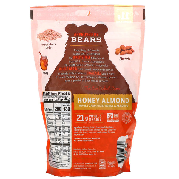 Bear Naked, Granola, Honey Almond, 11.2 oz (317 g) - The Supplement Shop