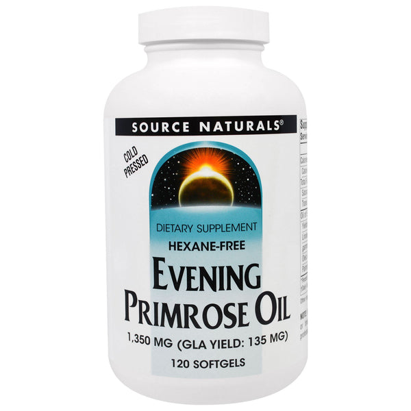 Source Naturals, Evening Primrose Oil, 1,350 mg, 120 Softgels - The Supplement Shop