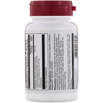 Solaray, Mangosteen Extract, 500 mg, 60 Vegetarian Capsules