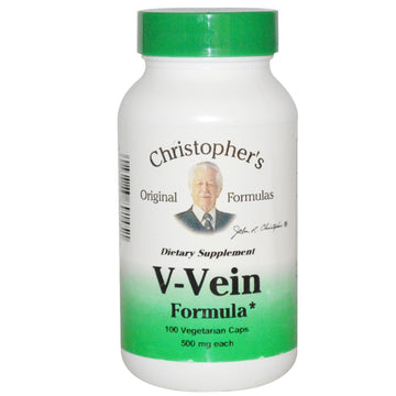 Christopher's Original Formulas, V-Vein Formula, 500 mg, 100 Vegetarian Caps