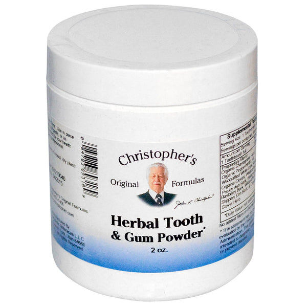 Christopher's Original Formulas, Herbal Tooth & Gum Powder, 2 oz - The Supplement Shop