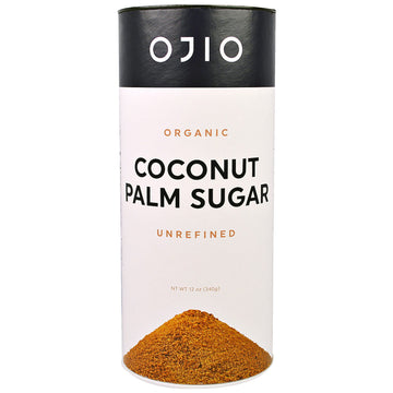 Ojio, Organic Coconut Palm Sugar, Unrefined, 12 oz (340 g)