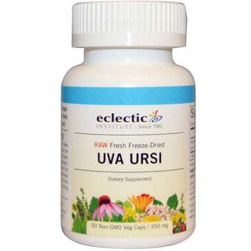 Eclectic Institute, Raw Fresh Freeze-Dried, Uva Ursi, 350 mg, 90 Non-GMO Veg Caps