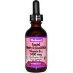 Bluebonnet Nutrition, Liquid Methylcobalamin Vitamin B12, Natural Raspberry Flavor, 5000 mcg, 2 fl oz (59 ml) - The Supplement Shop