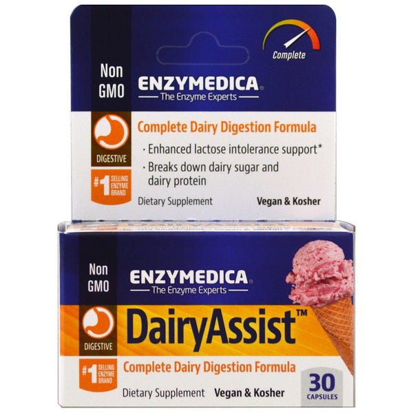 Enzymedica, DairyAssist, 30 Capsules - The Supplement Shop