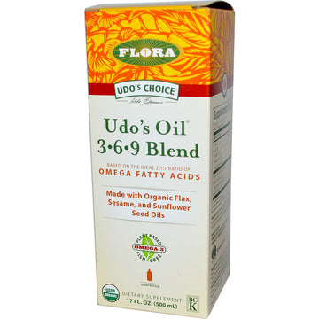 Flora, Udo's Choice, Udo's Oil 3-6-9 Blend, 17 fl oz (500 ml)